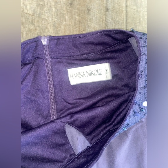 Hanna Nikole Mother of Bride 2 piece Chiffon Pant Suits Plus Size Half Sleeve - Picture 8 of 10